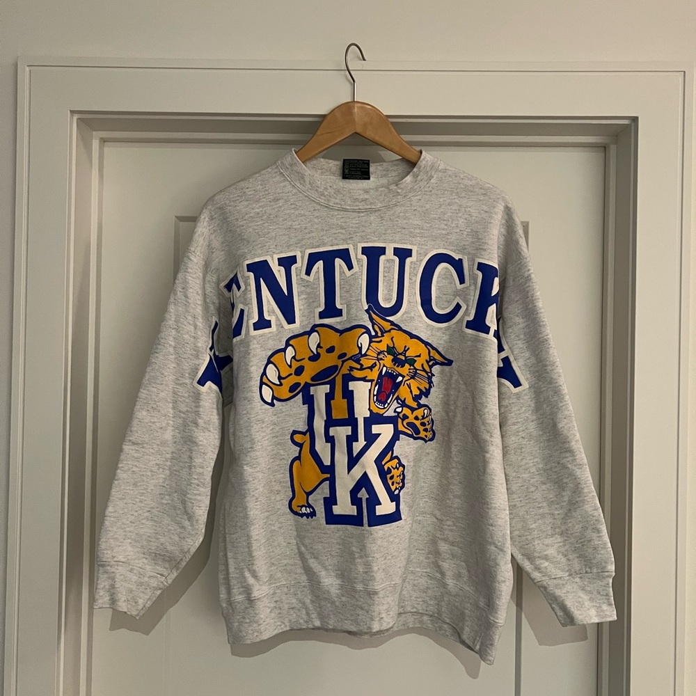 Kentucky Wildcats Gray Crewneck Sweatshirt - Vintage